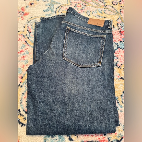 Madewell Men's Dark Blue Straight Jeans - Picture 3 of 3